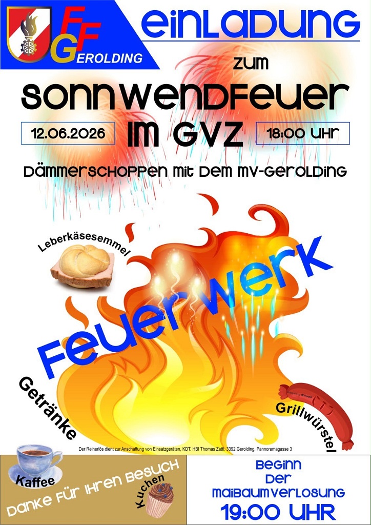 FF Gerolding Sonnwendfeuer